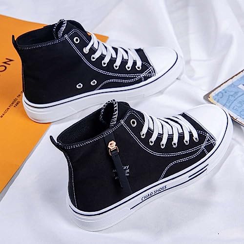 WILTENA Men's Fashion High Top Street Canvas Sneakers Boy's Casual Outdoor Youth Shoes4