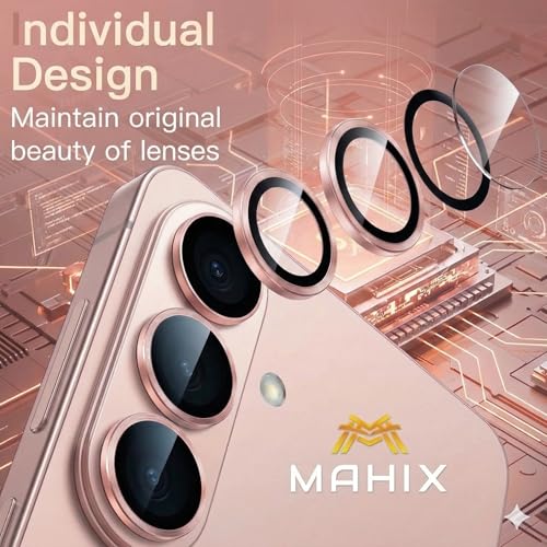 Image of Camera Lens Protector for Samsung Galaxy S26 / S26 Plus Pink Gold AR AF Coated 9H Tempered Glass Camera Guard, Anti Drop, Scratch Resistant Camera Lens, Case Friendly Waterproof Heavy Duty UHD Clear Camera Cover