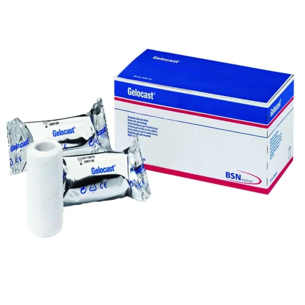 Gelocast 10 cm x 7 m Zinkoxid-Gel-Binde bei Traumata oder venös erkrankten Beinen, 1 pzas vendaje