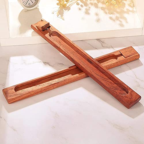 1 stücke Räucherstäbchen Halter Weihrauch Brenner Asche Catcher Birne Holz Linie Räucherstäbchen Garten Wohnkultur