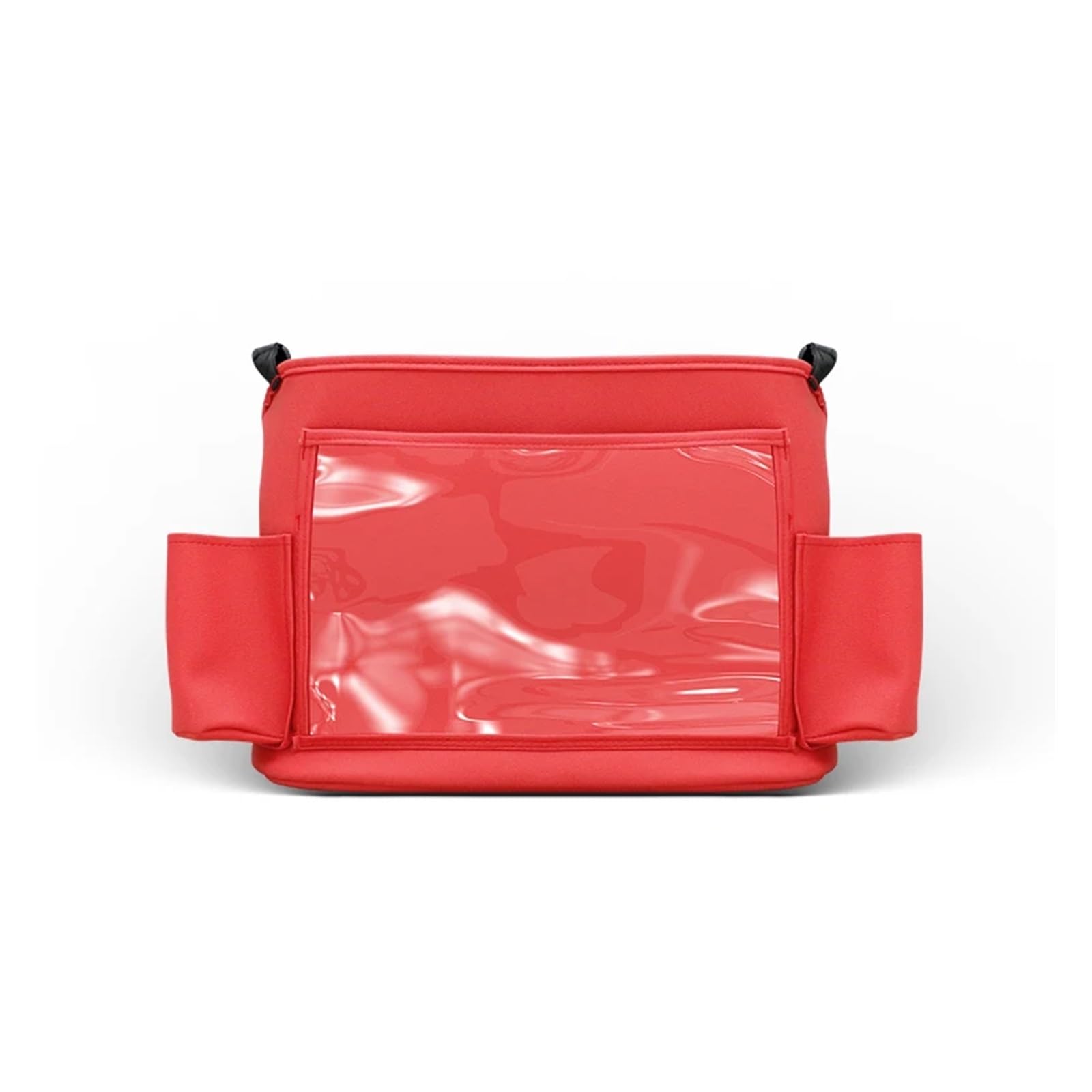 Borsa da viaggio multitasche for seggiolino auto, organizer in pelle, porta tablet da appendere, borsa da mummia, borsa da appendere for sedile auto(Red)