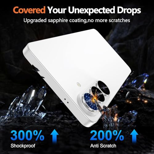Image of Premium Camera Lens Protector Compatible For Samsung Galaxy S26 Ultra 5G (Silver) Camera Lens Protector - 9H Tempered Glass, Military-Grade Anti-Scratch, Case-Friendly, Easy Install Frame