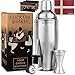Produktbild BARVIVO Professionelles Cocktail Shaker Set mit doppeltem Jigger und Zwei Alkohol Ausgießern - 710ml Martini Shaker, Edelstahl Bar Kit - Cocktail Mixer für Dein Zuhause oder Deine Bar