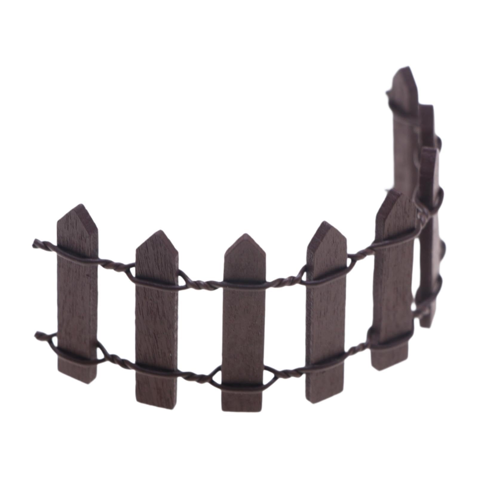 CALANDIS™ Miniature Garden Fence Decorative Fence for Fairy Garden DIY Model Flowerpot Coffee-image-39