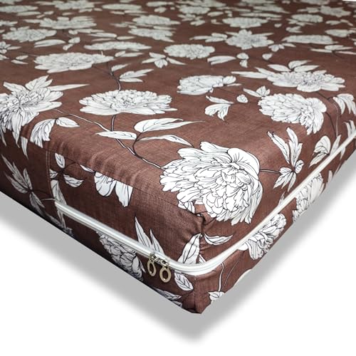 Image of WELLFIT Premium Glace Cotton 300 TC Mattress Cover /Protector for Single Size Bed with Zip /Chain /3x6 ft / 36x72x6 inch