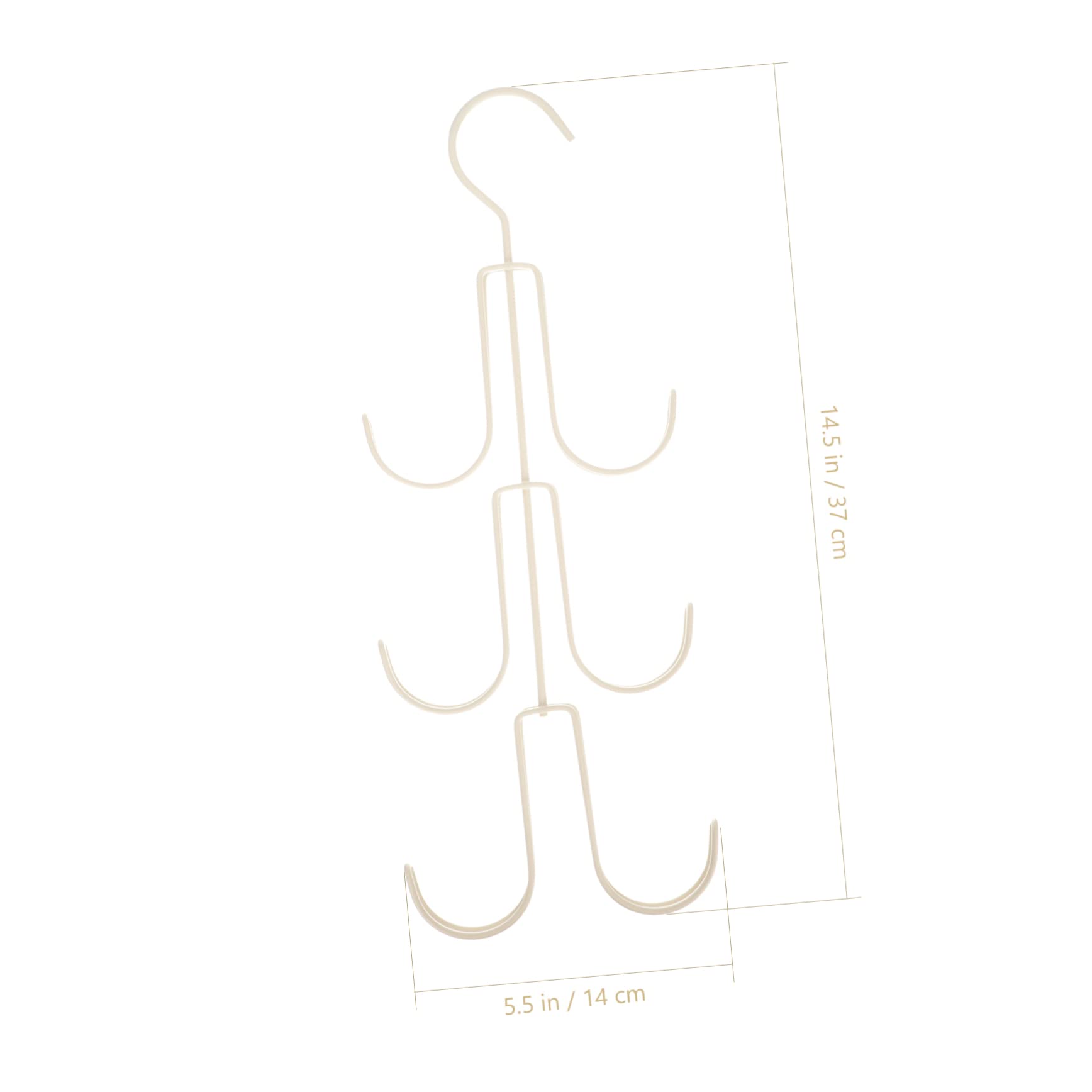 ABOOFAN 2pcs Handbag Bag Hanging Hook Iron Purse Organizer Save Space in Your Closet
