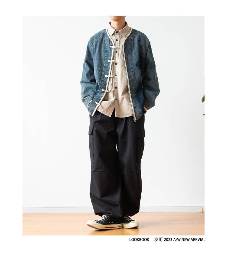 Chinese style men's Tang suit Knot button coat4