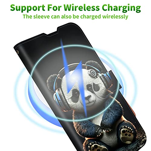 Rwutytiul For Wiko Life 3 Wallet Case With Credit Card Holder And Kickstand, Shockproof Flip Cover With Convenient Card Slots Phone Case For Wiko Life 3 U316At, Panda #TOP3