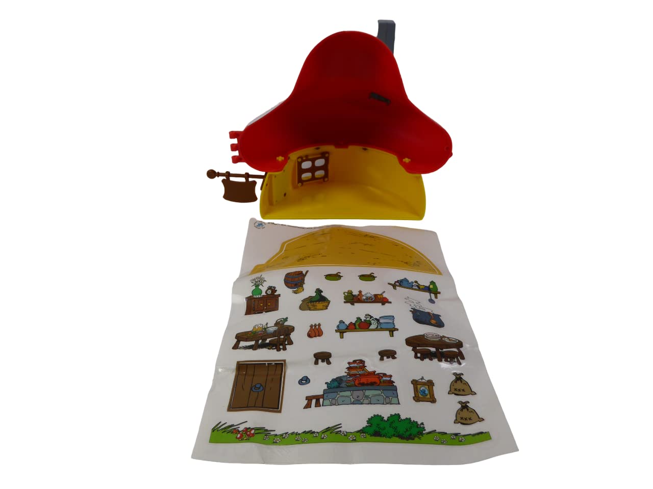 - Das Haus der Schlümpfe mit beweglichen PVC-Figuren + Aufklebern – CS40