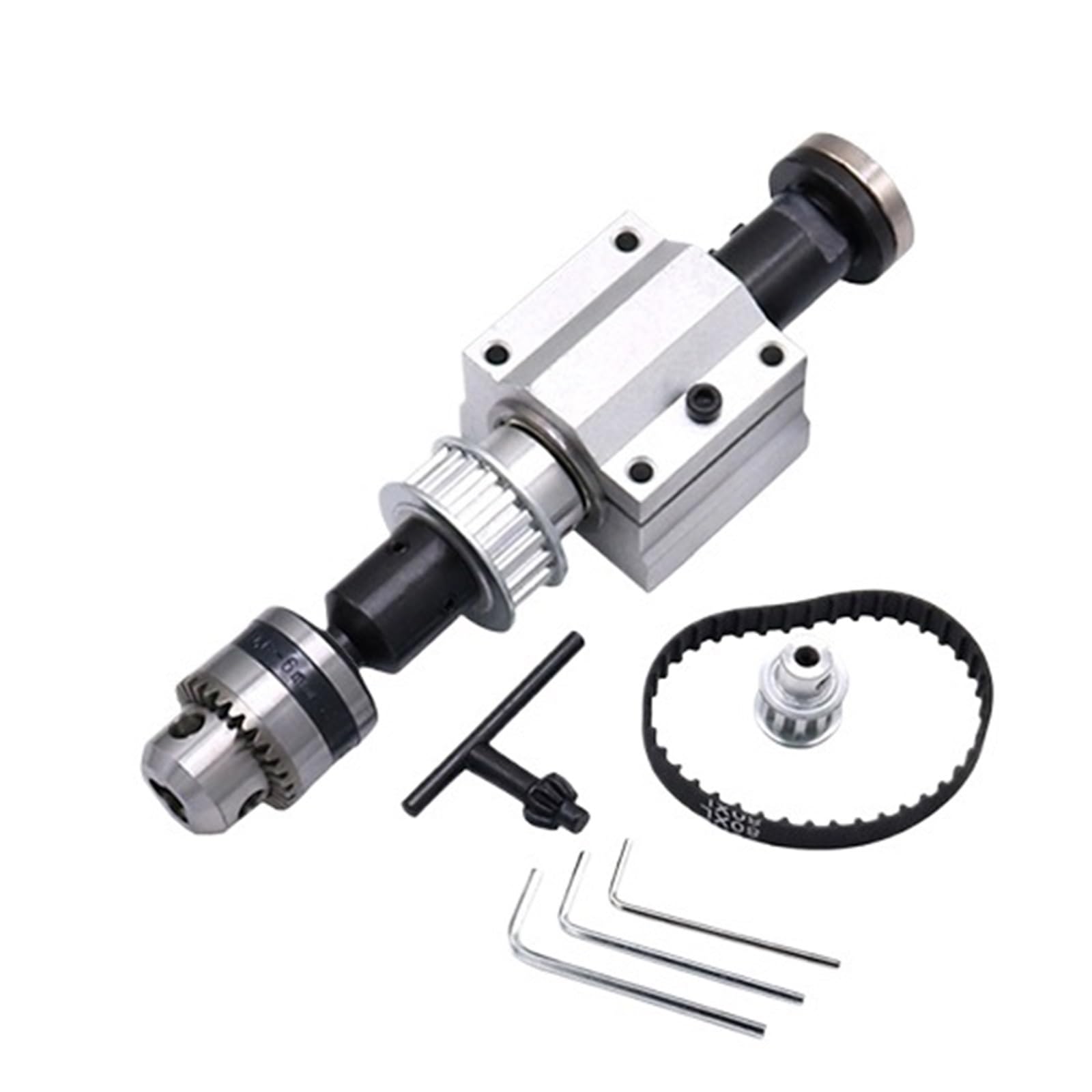 Chtkagv Orange Unpowered Lathe Spindle Assembly - B10/B12/B16 Drill Chuck For Small Accessories And Trimming(Orange)