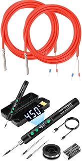 Diymore Cordless Soldering Iron Kit,Soldering Iron 8S Fast Heating 392-842℉,Auto Sleep,3 Precision Soldering Tips Type C Interface Wireless Temperature Adjustment Portable Soldering Irons with Stand