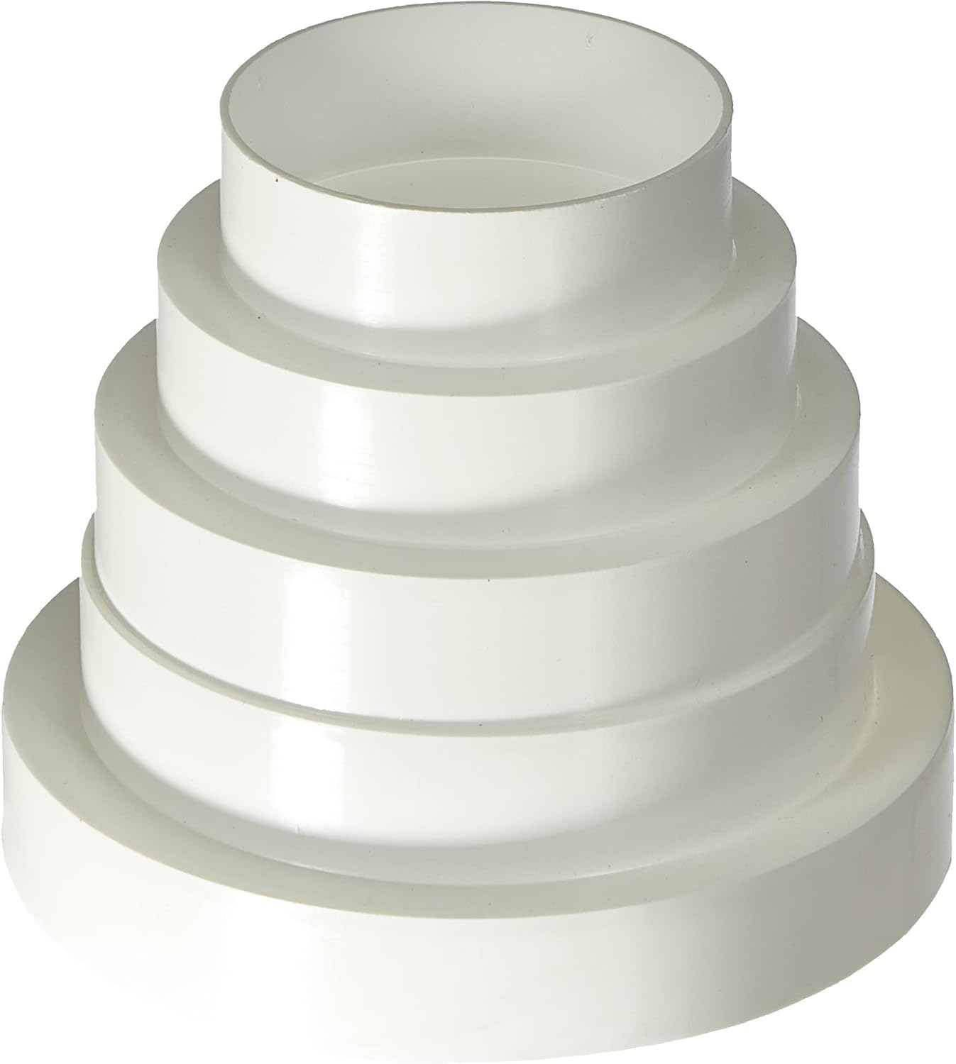 Diameter 3” 4” 5” 6” PVC Reducer Connector Reducer Pipe Transition Ventilation Round Pipe Ventilation Ventilation Duct Fan Universal Diameter 3-6 inch