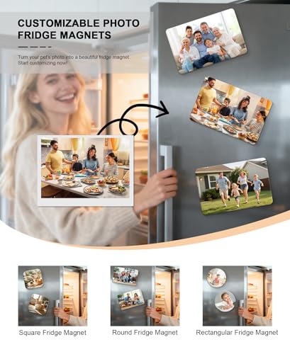 3 Imánes Decorativos Personalizados Rectangulares miniatura 2