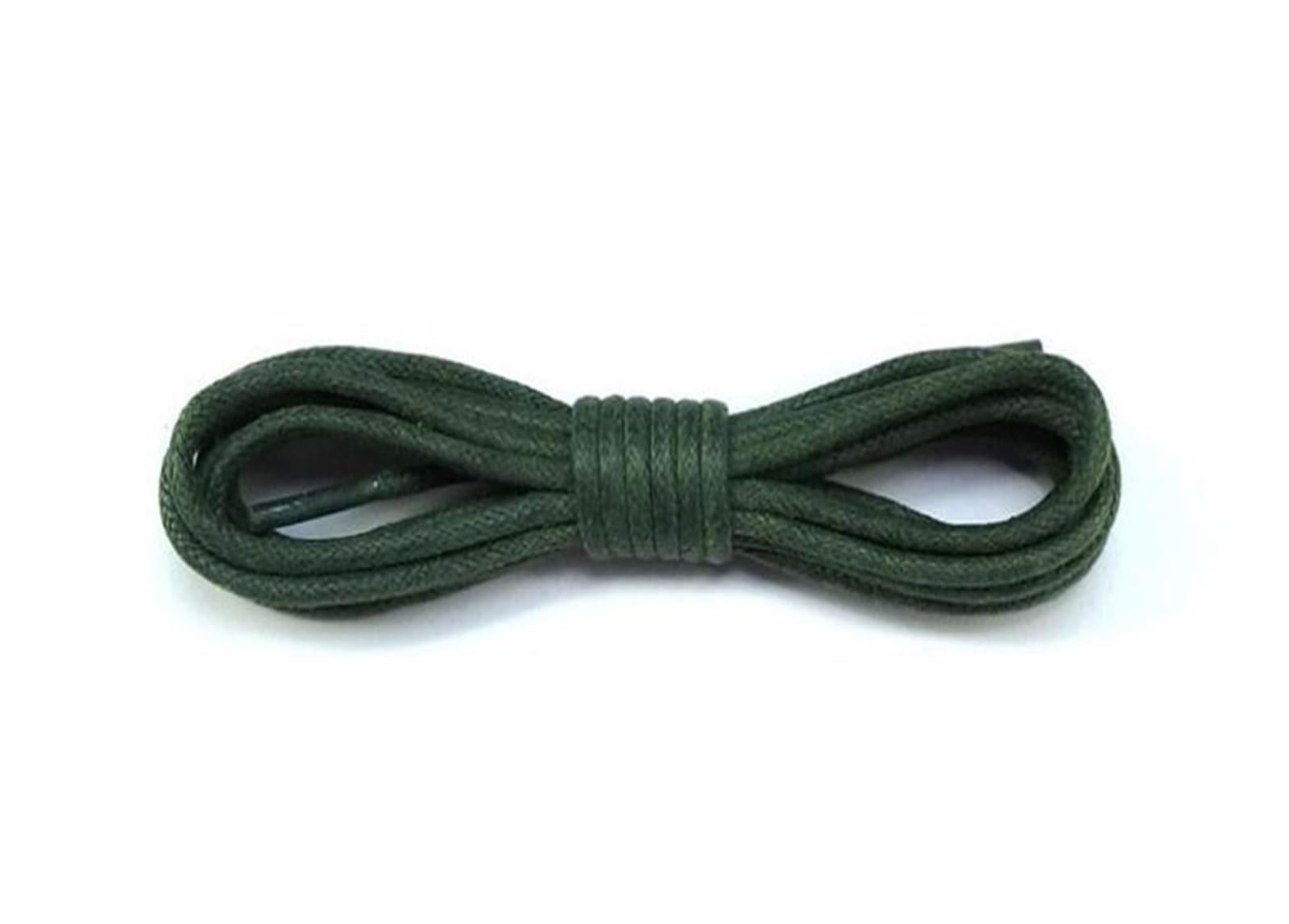 Cordones de zapatos planos, 1 par de cordones de cuero, cordones encerados de algodón, cordones de cuero redondos for zapatos, botas, cordones de zapatos unisex(Green,120cm)
