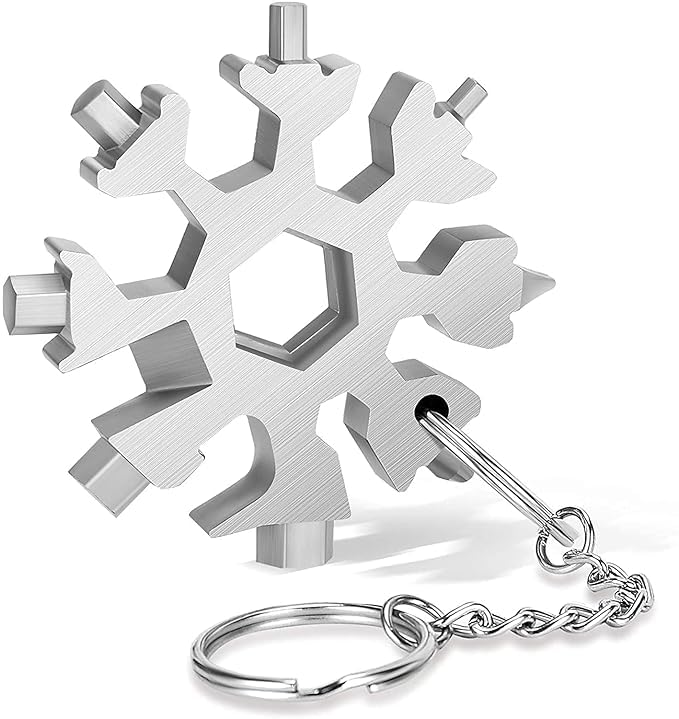 Varni Raj Enterprise 18 in 1 Stainless Steel Snowflake Multi Tool, Durable and Portable, Essential Key Chain, Pocket Bottle Opener, Pocket Wrench (B0D8PT47P2) Amazon Price History, Amazon Price Tracker
