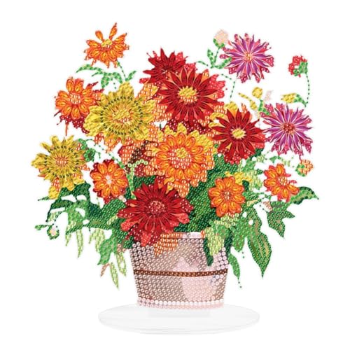 Peinture diamant 5D kit complet fleurs en strass idée cadeau anniversaire