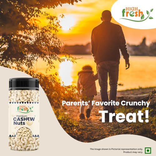 Image of HighFresh Premium Cashew Nuts 1kg | Dry Fruits and Nuts Plain Cashews | 100% Unpolished | Crunchy & Fresh | Rich In Protein, Magnesium & Phosphorus Perfect for Gifting