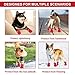 IKOPFLN Hundeschuhe, 4er-Set wasserdichte Schneeschuhe pfotenschutz mit Anti-Rutsch Sohle, pfotenschutz Hundeschnee Stiefel für Kleine Mittlere Hunde(Rot)