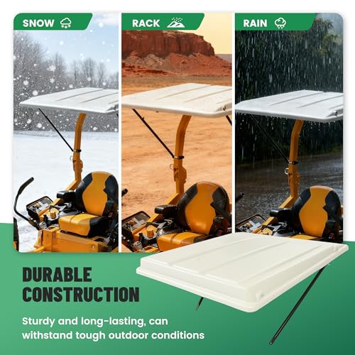 Image of ECOTRIC Lawn Tractor Sun Shade Top Canopy Compatible with John Deere