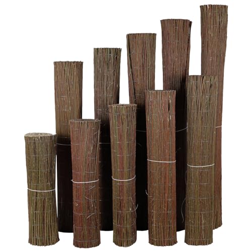 H4L Weidenmatte Sichtschutz Zaun Windschutz Sichtschutzmatte Weidenzaun 150cm 3m