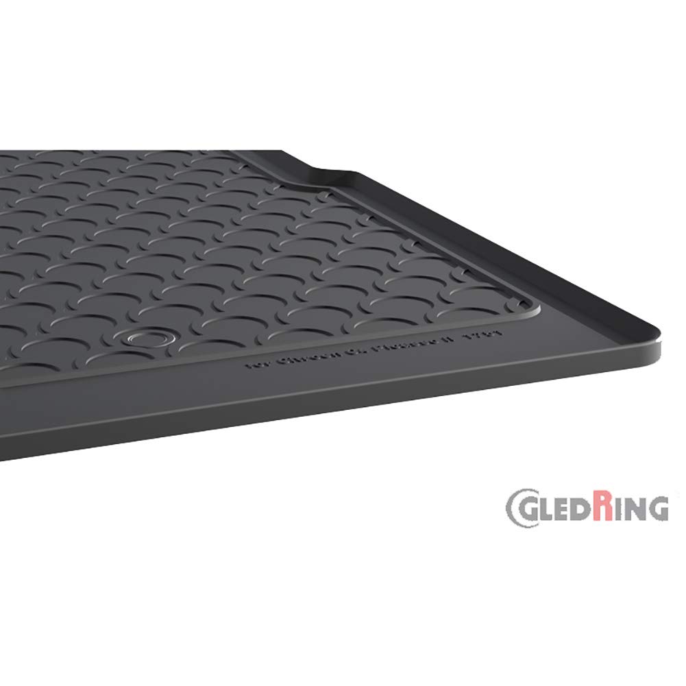 Gledring Tapis de Coffre Rubbasol (Caoutchouc) sur Mesure | compatible avec Citroën C4 Picasso 2013- & C4 Spacetourer 2018- (Sol en bas)