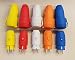 Produktbild Schuko Gummistecker Stecker und Kupplung Set 230V IP44 mehrere Farben, Farbe:gelb