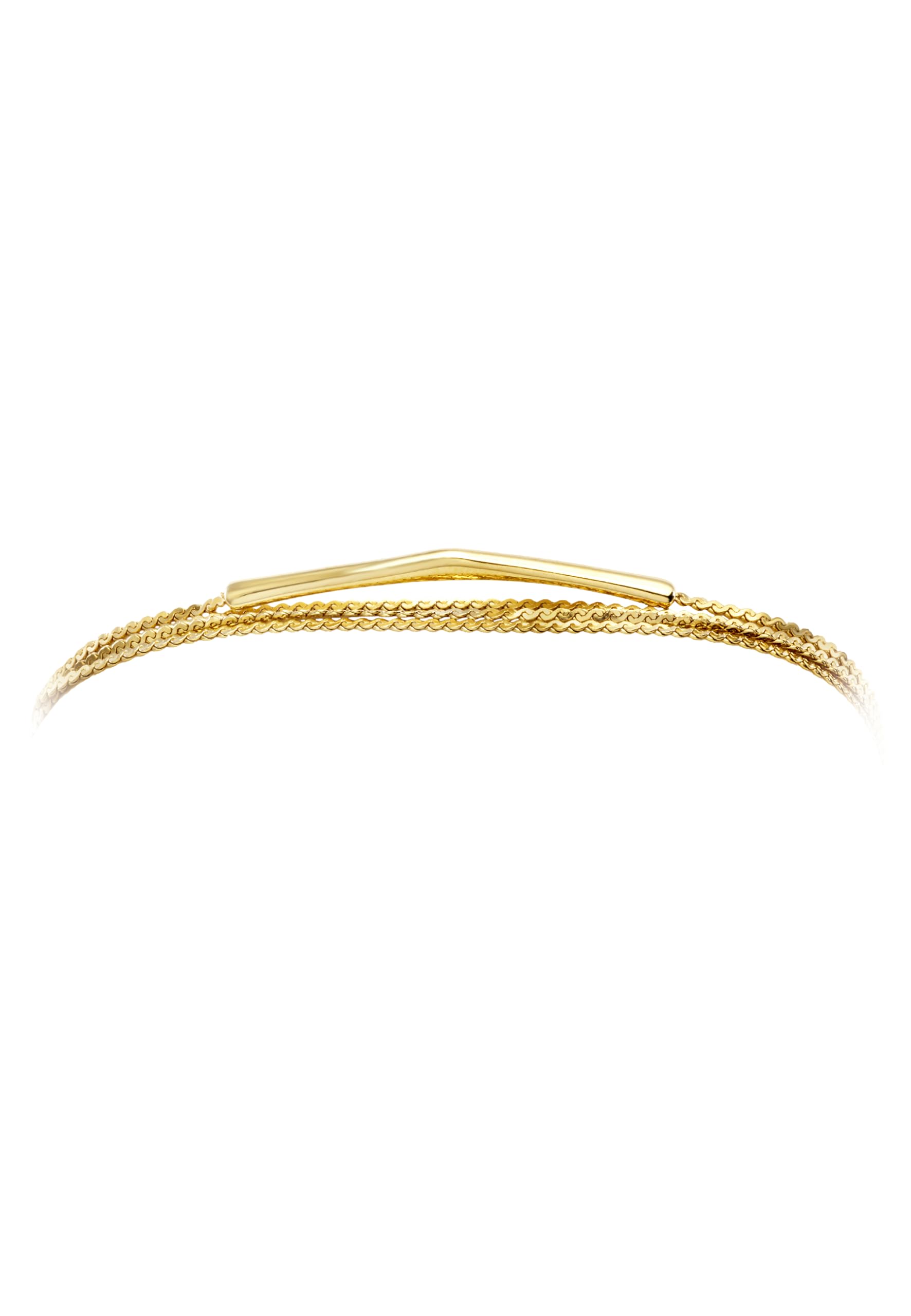 Breil, Collezione Roll Up, Bracciale Multigiro in Acciaio Donna, a Catena con Elemento Rigido Centrale, Pratica Chiusura Regolabile, Lunghezza 76,5 cm