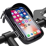 360 Rotating Waterproof Handlebar Bike Bicycle Phone Mount Holder Bag Pouch for Samsung Galaxy A51...