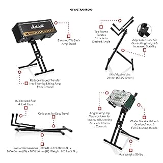 Gator Frameworks – GFWGTRAMP200 – stand haut pour ampli pour guitare - Les Beatles, Paul McCartney, John Lennon, RIngo Starr, George Harrison Gator Frameworks - GFWGTRAMP200 - stand haut pour ampli pour guitare – Image 7