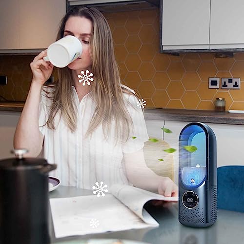 tumgatte Portable Advanced Cool Fan - New Conditioner with 6 Speed Adjusting - Upgraded Lightweight Cooler with Timer - Multifunctional Cool Fan for Home Use