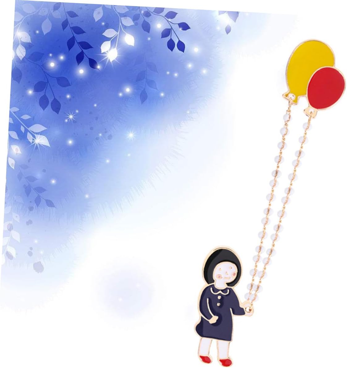 CALLARON Brooch Pins for Women Fashion Cartoon Enamel Pin Brooch Girls Balloon Design for Jackets Collar Matching Jewelry Set