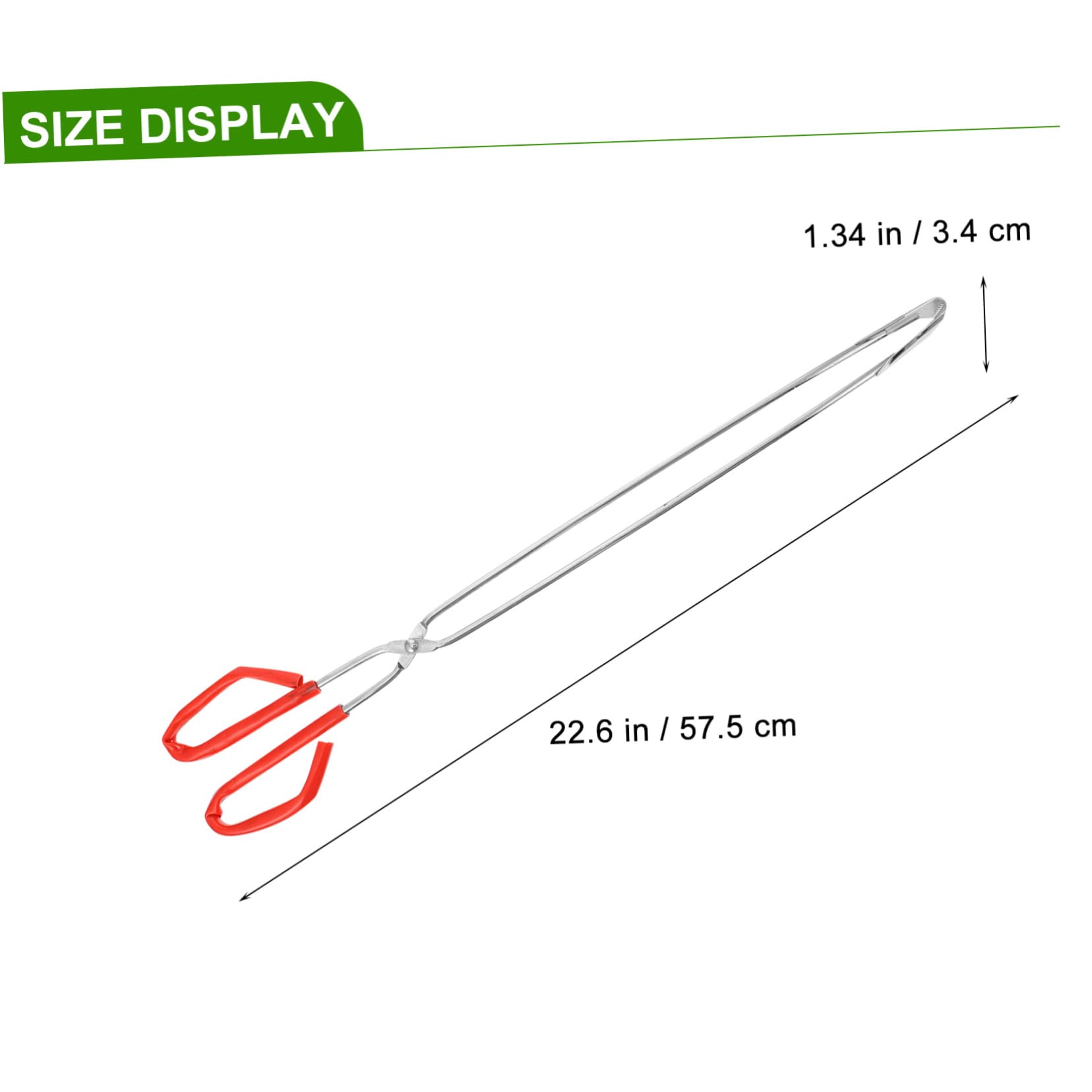 FOMIYES 2pcs Stainless Steel Trash Grabber Tool Long Garbage Tool for Comfortable to Hold Safe Daily Use