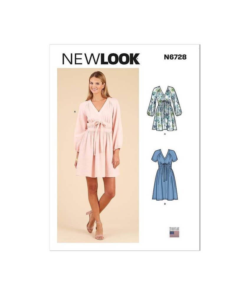 New Look UN6728A Misses' Dress in Two Lengths A (6-8-10-12-14-16-18)