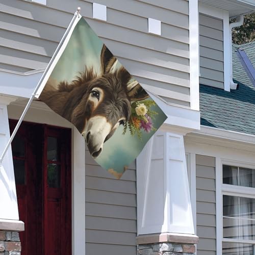 Drapeau de jardin double face 1,2x1,8 m pour l'ornement de votre terrasse