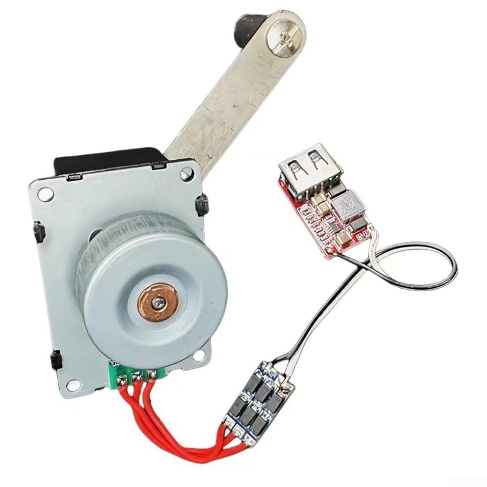 Eawfgtuw Chargeur dynamo portable à manivelle pour téléphones portables, générateur d'énergie, équipement de camping en plein air, appareil de charge USB, équipement d'aventure (version batterie)