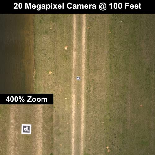 Image of Sky High Bull's-Eye (24 inchx24 inch) AprilTags 16-bit (4x4 Array) UAV Drone Ground Control Points (GCPs) /Aerial Targets for Mapping & Surveying (10 Pack) | Center Eyelet | RealityCapture Compatible
