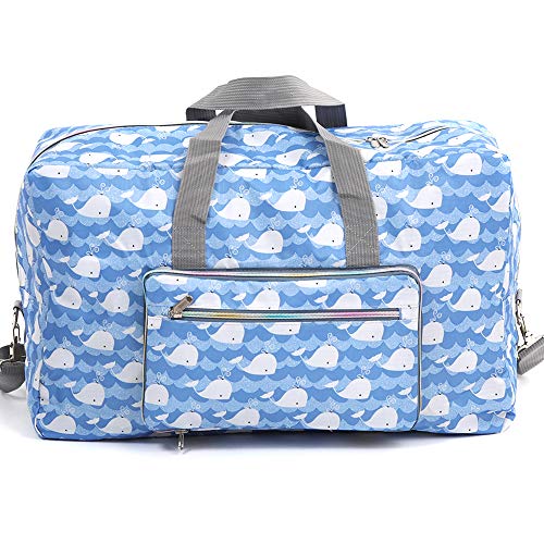image for Fordicher Foldable Travel Duffle Bag for Women Girls Large Cute Floral
