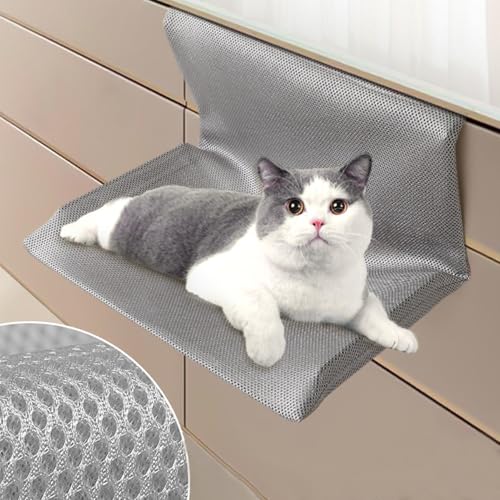 Hamac de fenêtre pour chat pour libérer l'espace au sol avec ventouse fixe