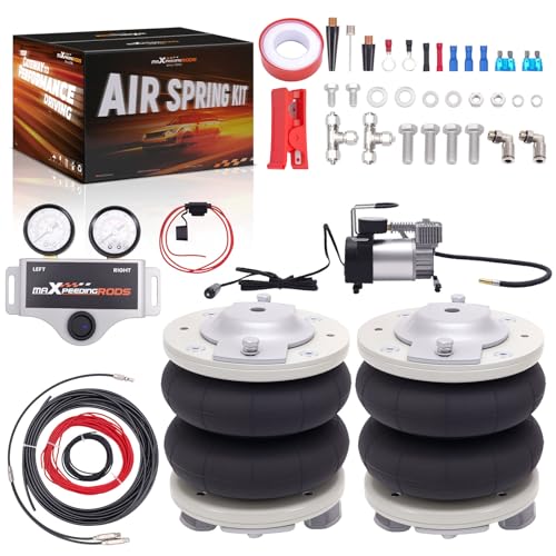 maXpeedingrods Kit de 2 suspensiones neumáticas + compresor de 12 V para Fiat Ducato, para Citroën Relay y para Peugeot Boxer