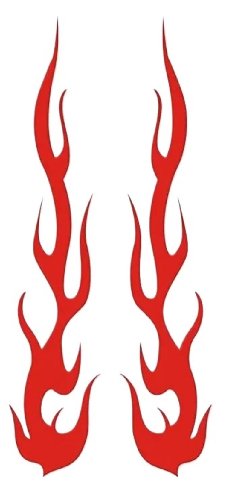 ZUXWUX Car Decal Motorcycle Flame Tank Car Stickers Totem Fire Garland(Color12,29CM)