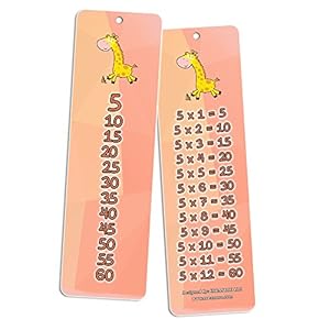 Creanoso Times Tables and Skip Counting Chart Cards 6 Sets Daily Math Practice Cool Math Gifts Math Help for Kids Multiplication and Skip Count Made Easy Back to School Supplies