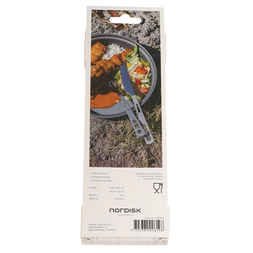 Relags Besteck Nordisk Titanbesteck - 2er Set, Silber, One Size, 150905