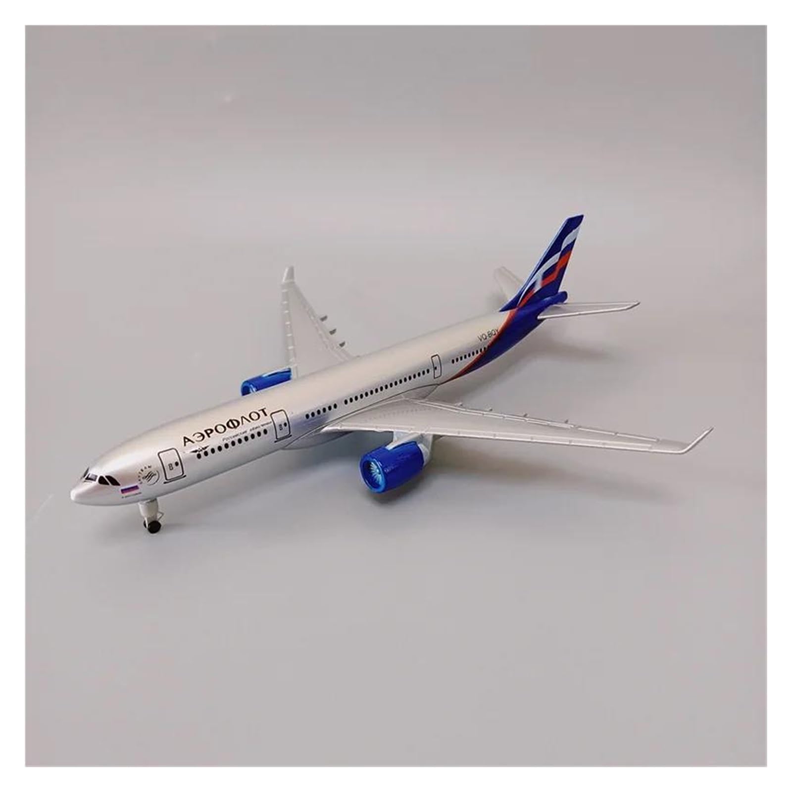 Modello di aereo in metallo pressofuso da 20 cm per Russian Airlines Airbus 330 A330 con supporto Modello di Aereo in lega