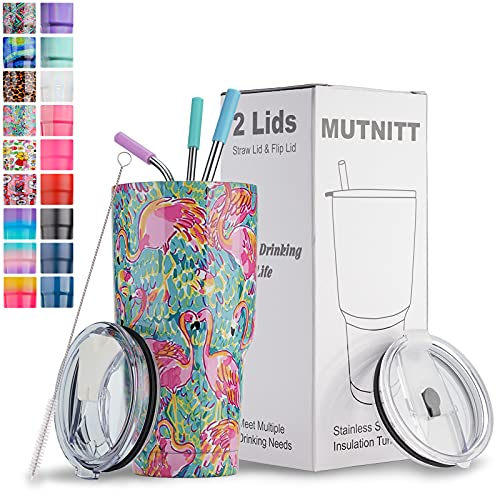 30 oz Tumbler with Lids and Straws,18/8 Stainless Steel Vacuum Insulated Coffee Tumbler,Insulated Travel Mug Water Cup with Leak-Proof Straw Lid & Flip Lid,3 Metal Straws,1 Cleaning Brush & Gift Box 30 oz Tumbler with Lids and Straws,18/8 Stainless Steel Vacuum Insulated Coffee Tumbler,Insulated Travel Mug Water Cup with Leak-Proof Straw Lid & Flip Lid,3 Metal Straws,1 Cleaning Brush & Gift Box