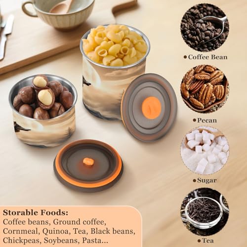 Envase hermético de acero inoxidable para café 17oz miniatura 5
