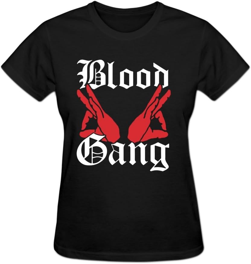 Eurpeck Women's Blood Gang Gesture Art Logo Pre-Cotton T Shirt by