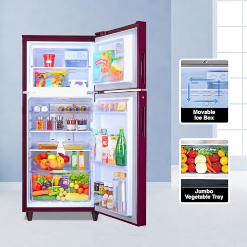 Image of Godrej 253 L 2 Star Farm Freshness Upto 24 Days Inverter Frost Free Double Door Refrigerator Appliance (Nano Shield Technology, RT EONALPHA 270B 25 RI JD WN, Jade wine)