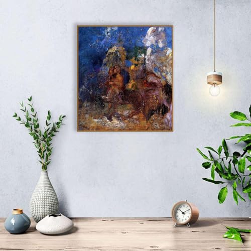 Poster Célèbre Impression sur Toile Centaures Odilon Redon 40x50