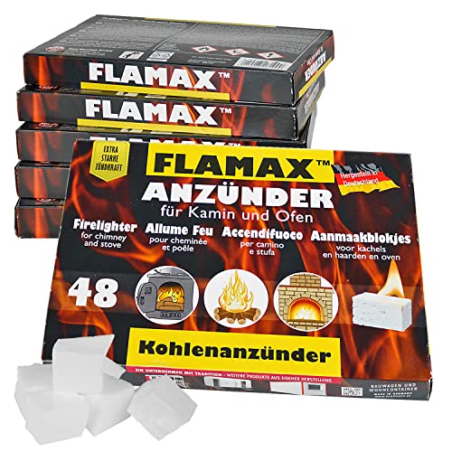 288x / 576x / 1152x Anzündwürfel Kaminanzünder Kohleanzünder Anzünder Würfel Grillanzünder Ofenanzünder Ofen Kohlenanzünder Anzündwolle Anmachwürfel Flamax Anzahl :12 Pakete = 576 Würfel Quadratisch