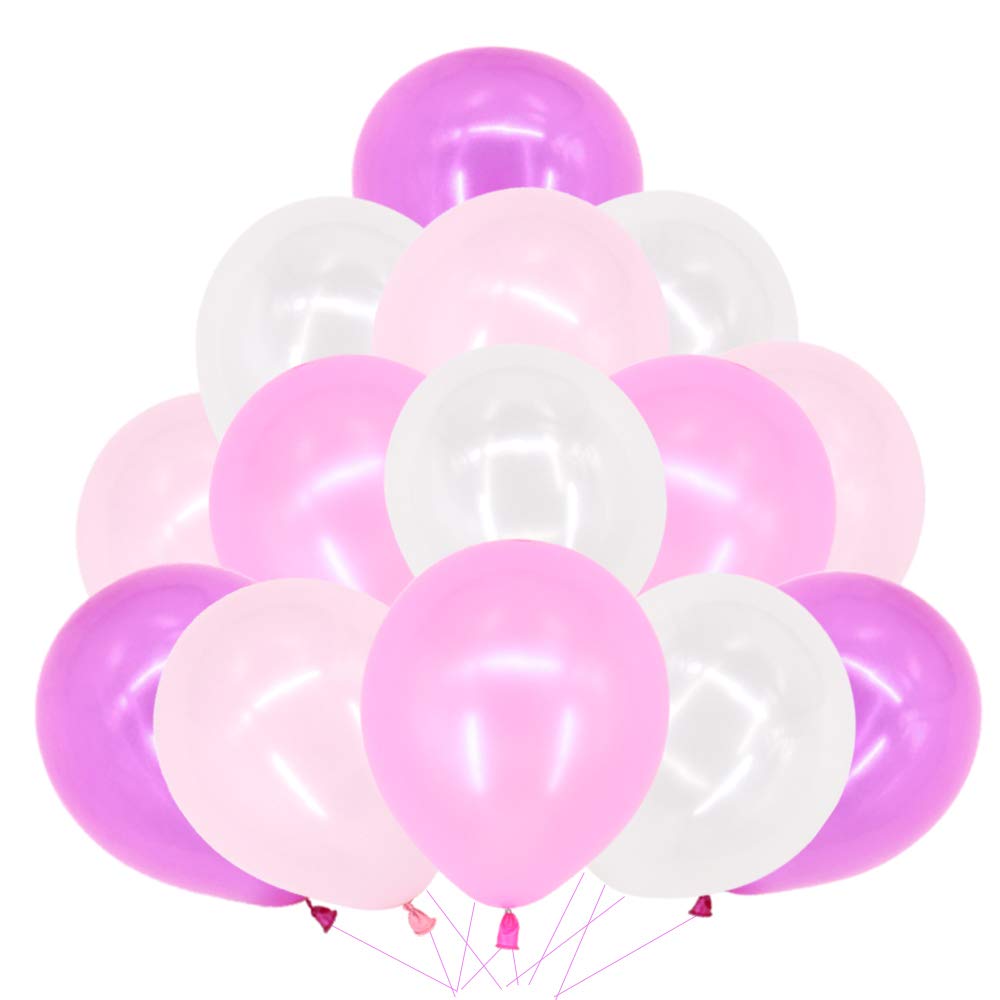 Time to Sparkle 200PCS 10'' Pearlised Latex Balloons(Mix Pink) — image 1